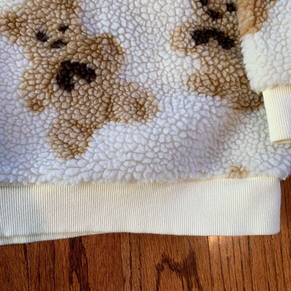 Smitn Bebe Teddy Bear Pullover Sweatshirt | Cream Tan Brown | One Size - Picture 5 of 11